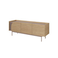 TV-LOWBOARD CARLO 10 147/54/42 cm in Frühlingseiche / Toffee - Eichefarben, Holzwerkstoff (147/54/42cm) - Deine Möbel 24