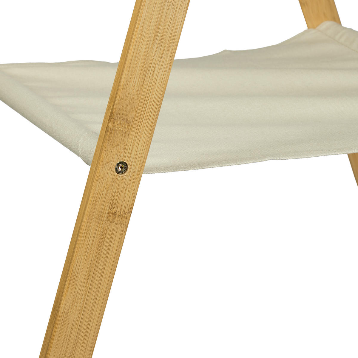 KLEIDERSTÄNDER - Hellbraun, Holz/Textil (50/164/58cm) - Relaxdays