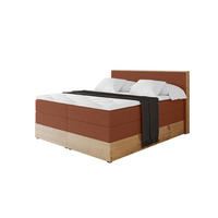 BOXSPRINGBETT LOLLI9 -KING 140x200 - H3/H4 Rot - Rot, Holzwerkstoff (140/200cm) - ALTDECOR
