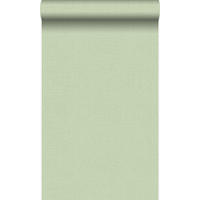 TAPETE feine Struktur 53 cm x 10.05 m - Grün, Papier (53/1000cm) - Origin Wallcoverings