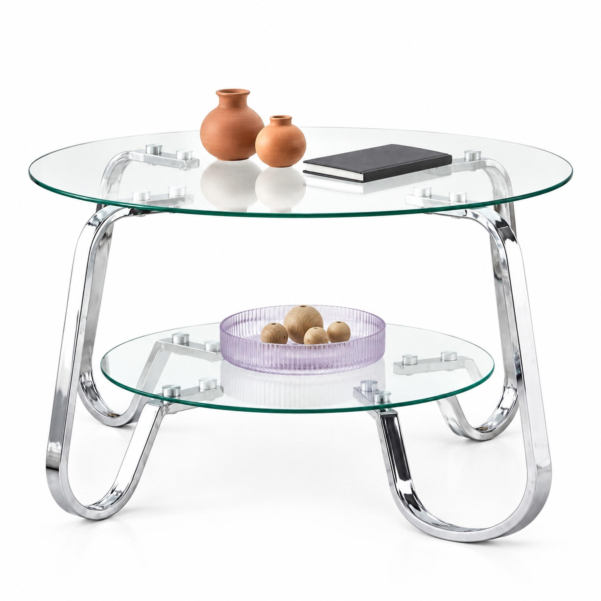 Ivmeu Couchtisch Silber 80x45x80 cm