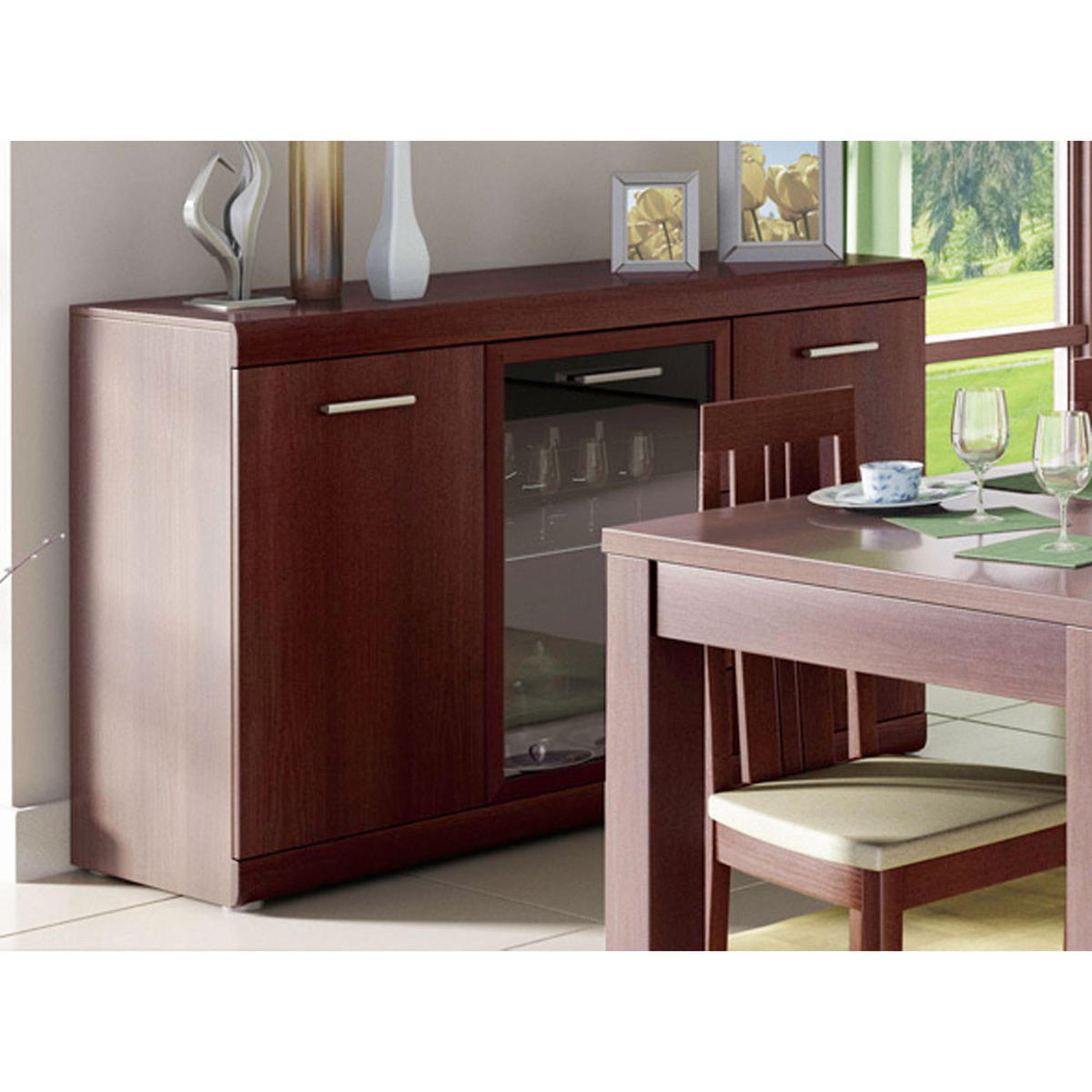 SIDEBOARD Imperial Nussbaum imperial 140 / 45 / 89,5cm - Nussbaumfarben/Braun, Holz/Holzwerkstoff (140/90/45cm) - Feldmann-Wohnen