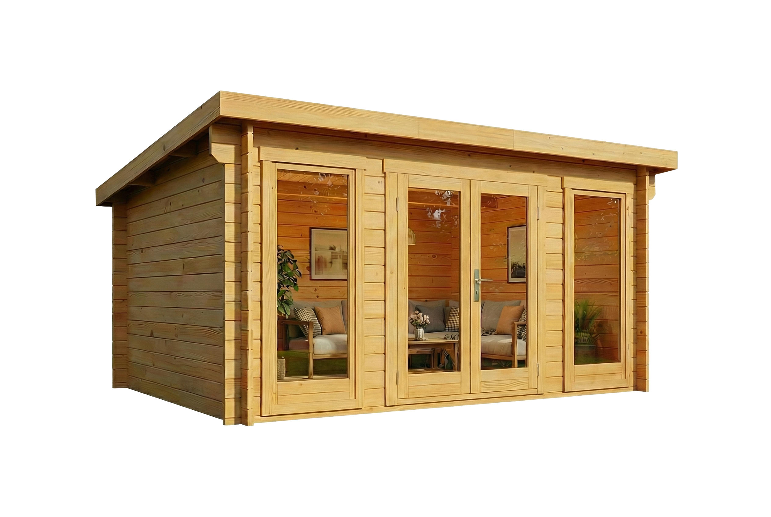 Alpholz Gartenhaus Pinien 440x230x340 cm
