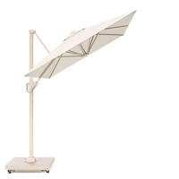 AMPELSCHIRM eckig 2.5 x 2.5 m Voyager T¹ Basic 360° kippbar creme/sand - Creme, Metall (250/250cm) - Platinum