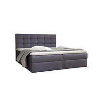 BOXBETT Doriano In Kunstleder Soft - Anthrazit, Holzwerkstoff/Textil (200/200cm) - Fun Möbel