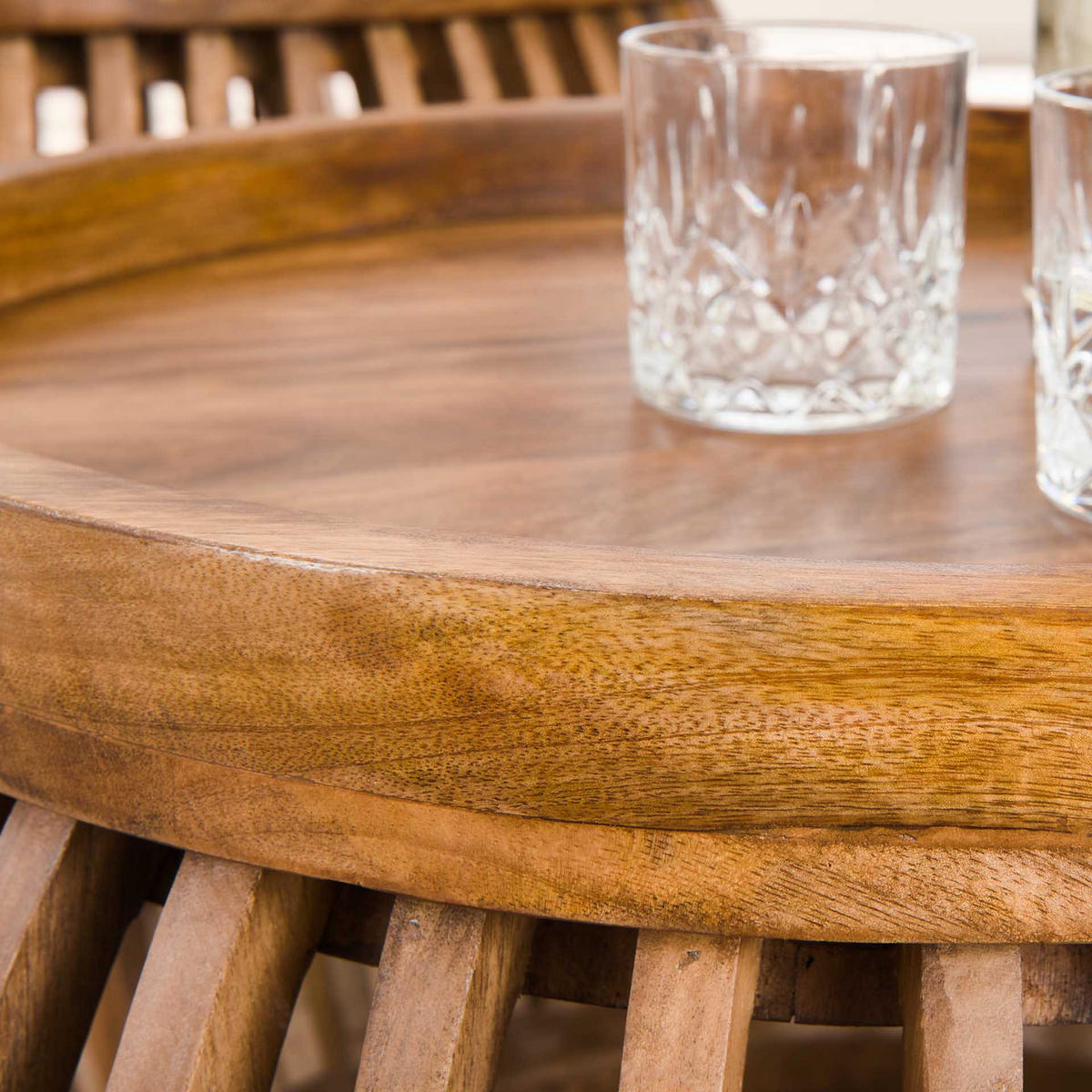 COUCHTISCH Tweak Braun 65/65/40 cm 2er-Set - Braun, Holz (65/65/40cm) - Hoyz Collection
