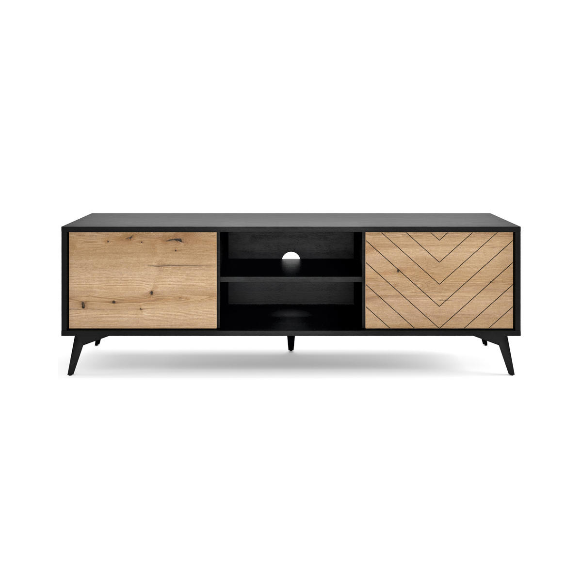 TV-LOWBOARD BEIGE - Beige, Holzwerkstoff (154/50/39cm) - FURNLUX