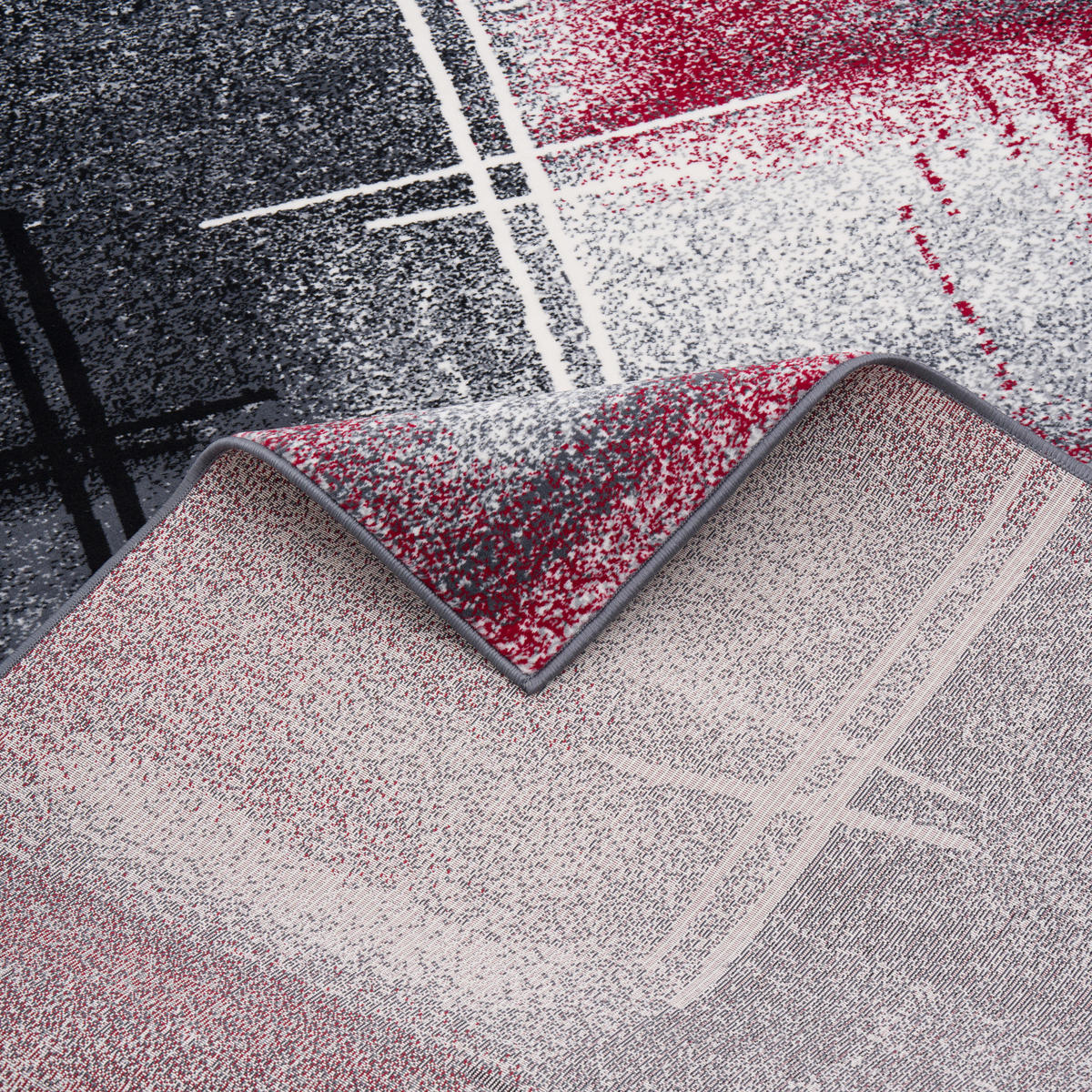 DESIGNER TEPPICH BRILLIANT VERLAUF - Rot, Textil (120/170cm) - Pergamon