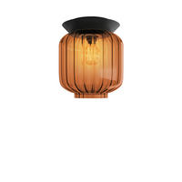 DECKENLEUCHTE Velo Braun Ø 20cm - Braun, Glas (20/20/23cm) - s.luce