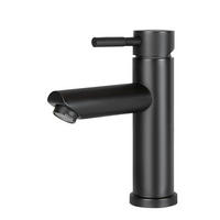WASCHTISCHARMATUR Regniry 14.6/4.6/17.4 cm - Schwarz, Metall (4.6/17.4/14.6cm) - ZMH