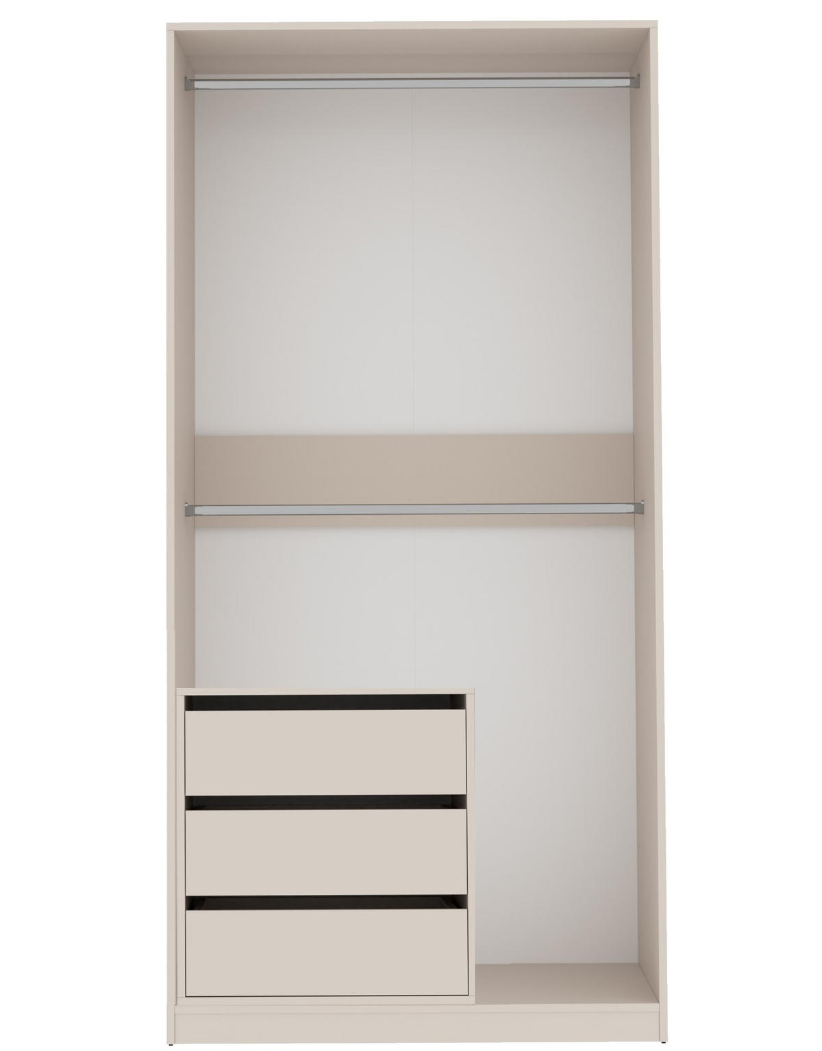GARDEROBENSCHRANK OFFEN TRES 11C CASHMERE 100/206/51 cm - Kaschmir, Holzwerkstoff (100/206/51cm) - Marmex Möbel