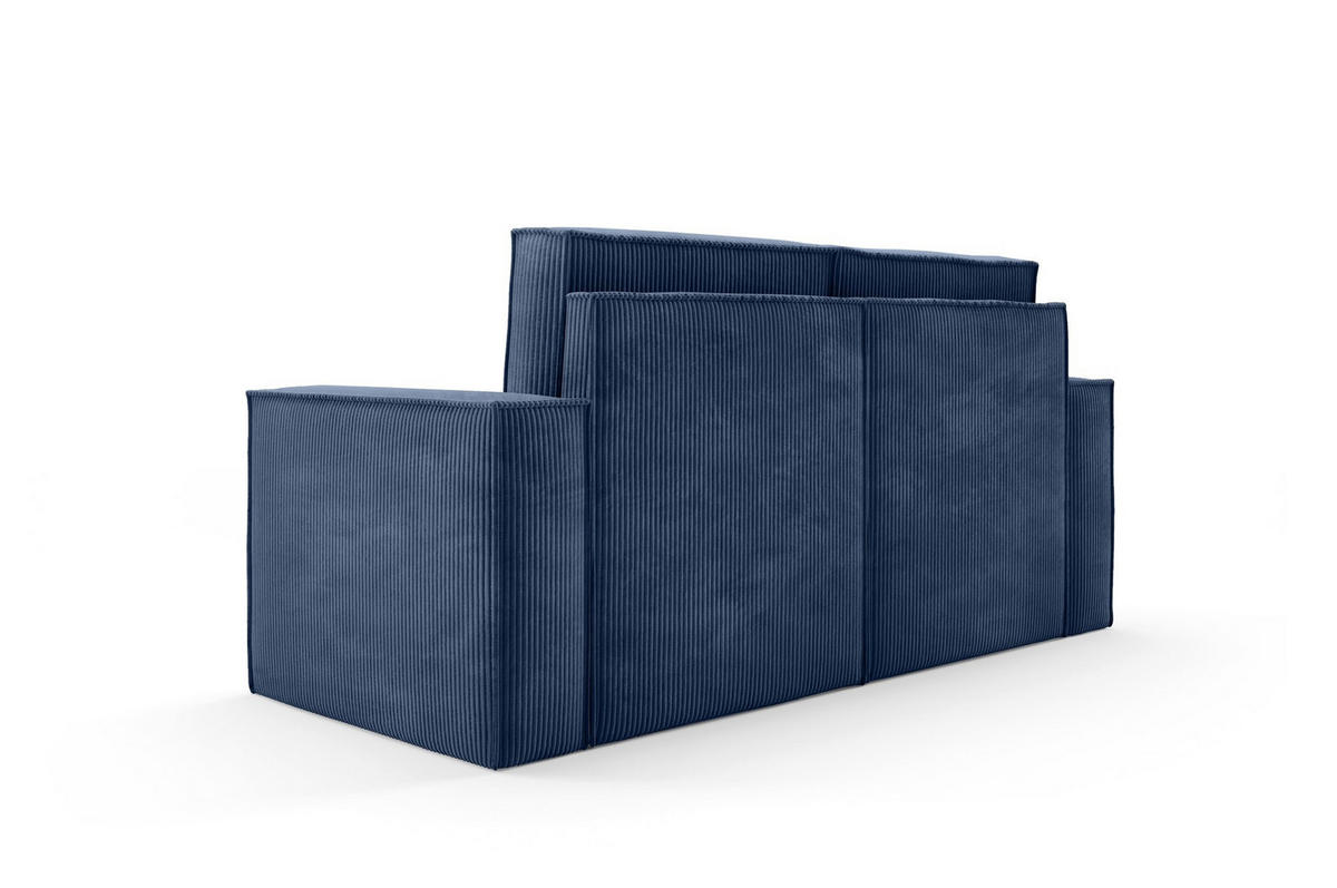 SOFA Orto Dunkelblau, Zweisitzer Polstersofa - Dunkelblau, Holzwerkstoff/Textil (178/93/82cm) - Bettso