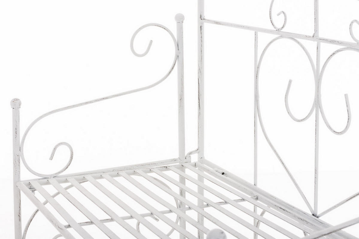 REGAL Lenna antik weiß - Weiß, Metall (60/160/30cm) - TPFGarden