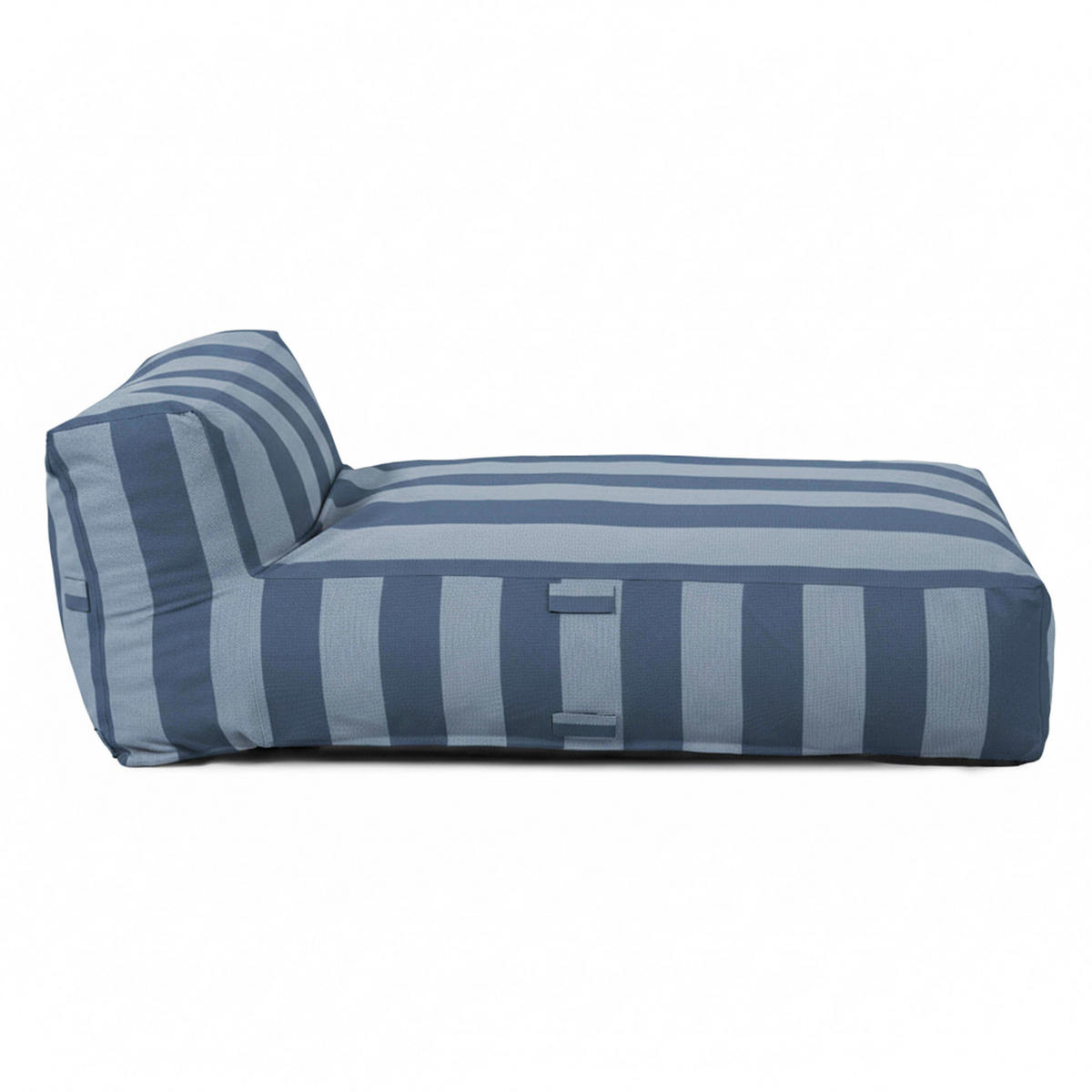 CHAISELONGUE, Pazifikblau - Blau, Textil - Oviala