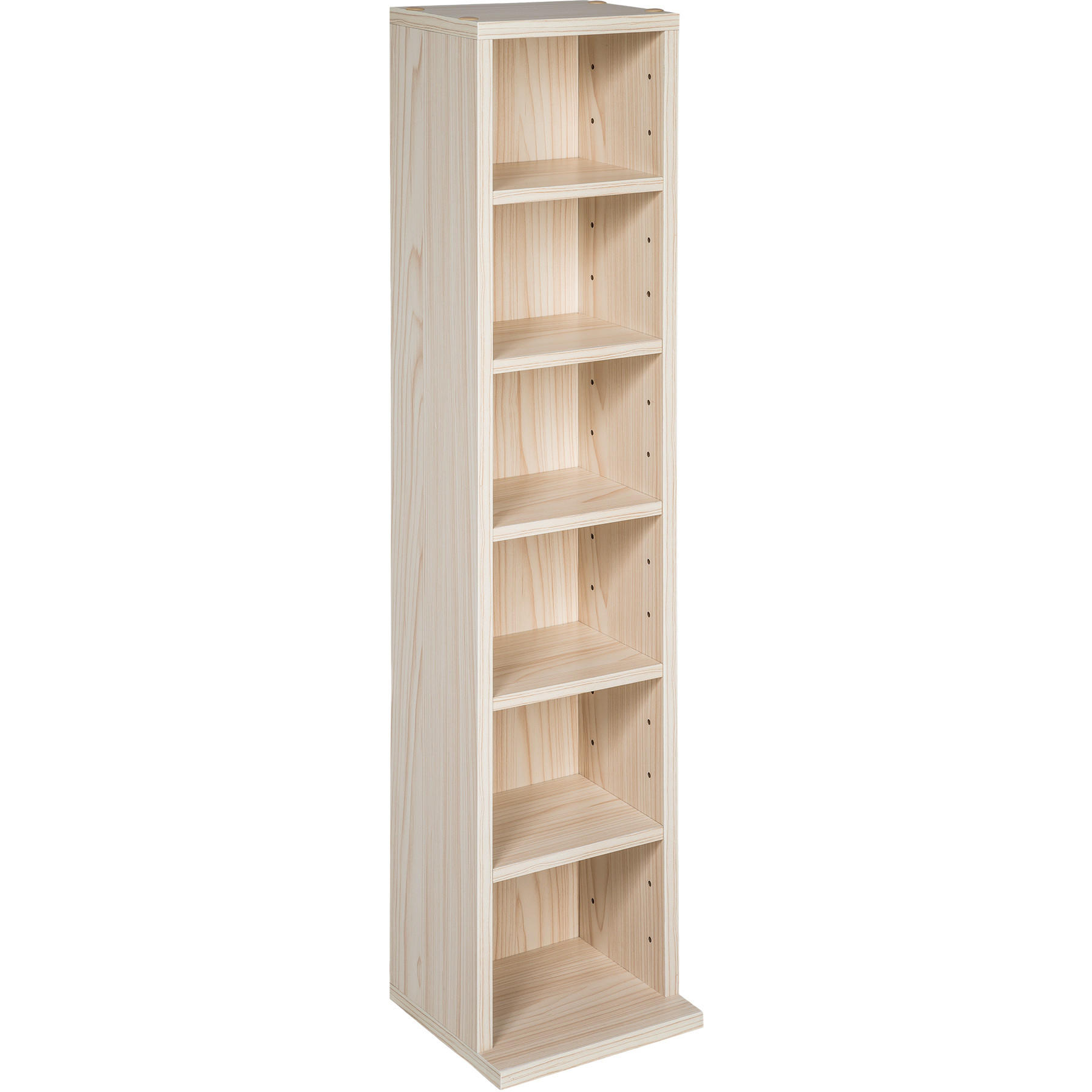 CD/DVD Regal Juliane,90 x 21 x 20 cm,buche - Buchefarben, Holz (21/90/20cm) - tectake