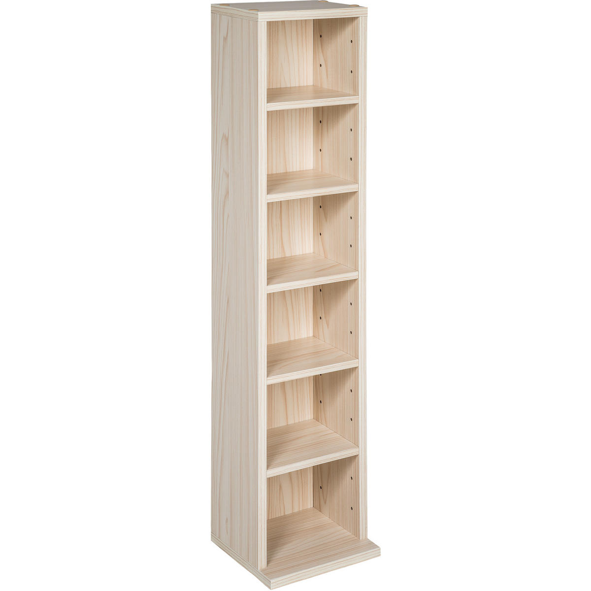 CD/DVD Regal Juliane,90 x 21 x 20 cm,buche - Buchefarben, Holz (21/90/20cm) - tectake