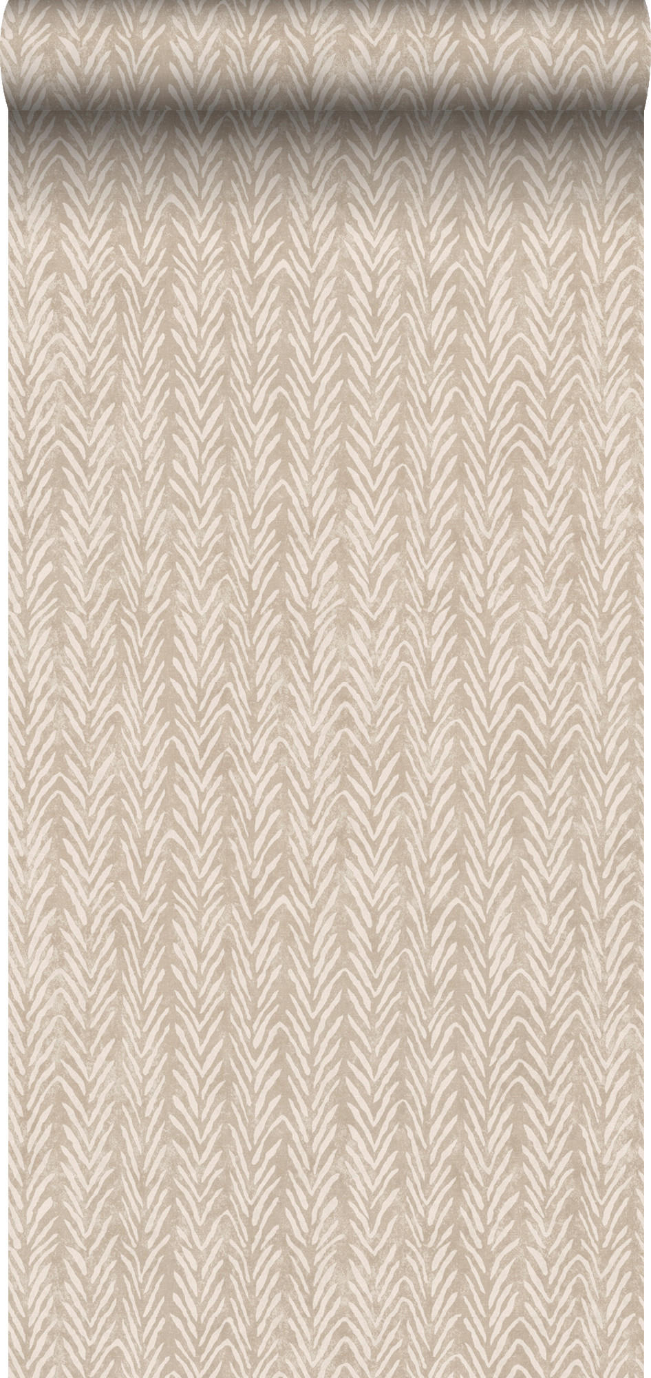 TAPETE Zickzack-Motiv 53 cm x 10 m - Beige, Papier (53/1000cm) - Sanders & Sanders