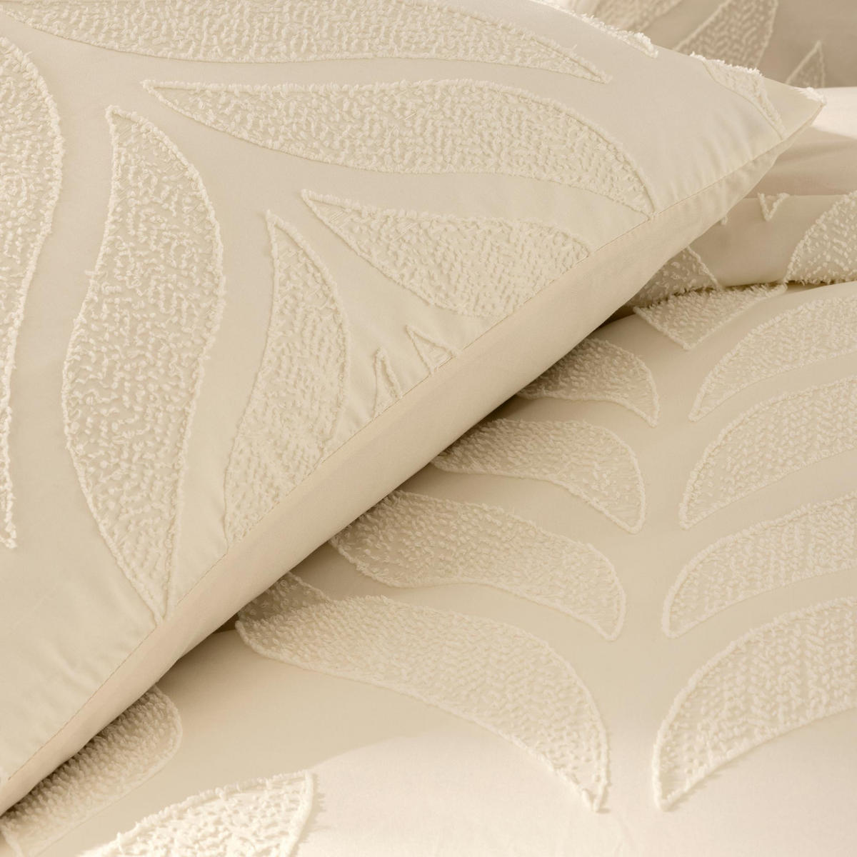 BETTWÄSCHE-SET mit Tufting 3-teilig Calita 240/220 cm - Weiß, Textil (220/240cm) - Douceur d´intérieur