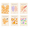 POSTER Set Mit 6 Illustrationen Von Henri Matisse Blumen A3 Rahmenlos - Klar, Papier (29/3cm) - Nacnic