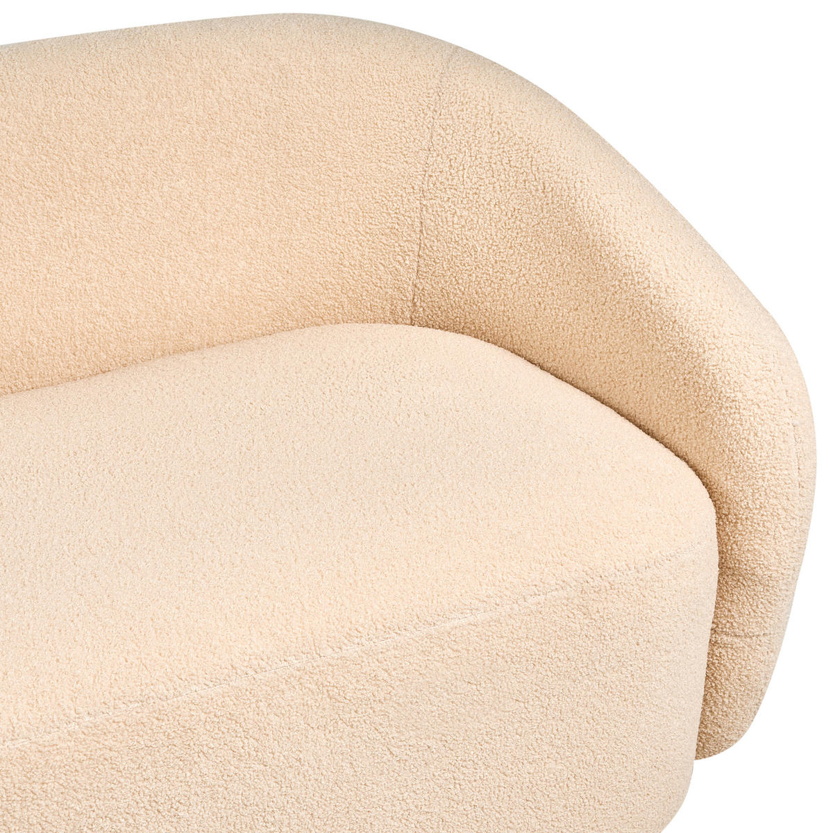 POHOVKA 2-místná Bouclé Béžová Sipo - béžová, textil (206/74/75cm) - Beliani