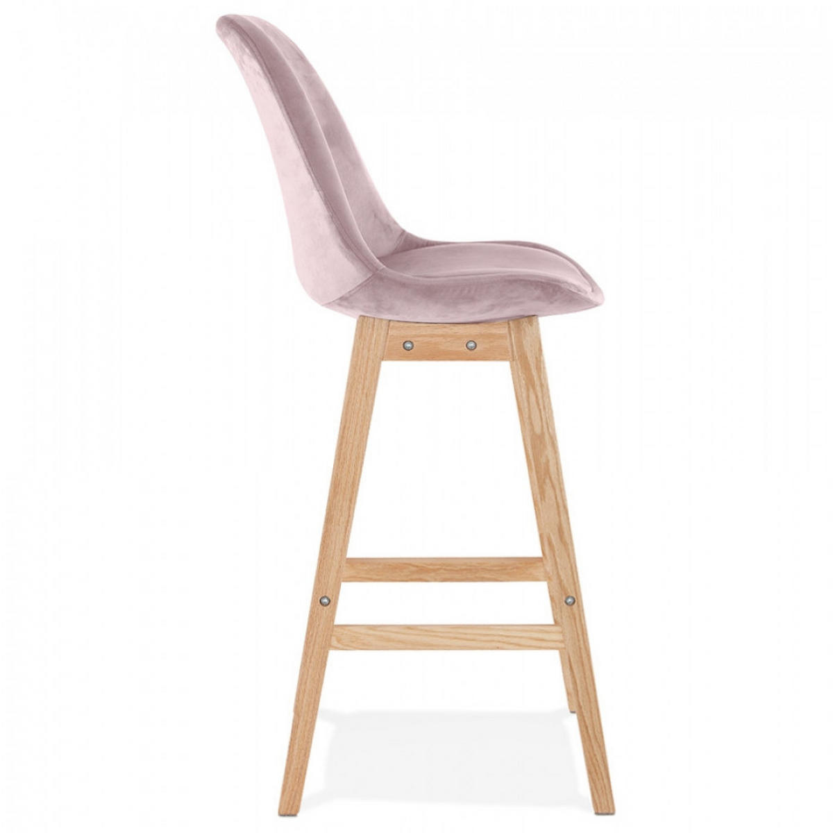 BARHOCKER Rosa 48x113x56cm - Rosa, Holz/Textil (48/113/56cm) - AlterEgo
