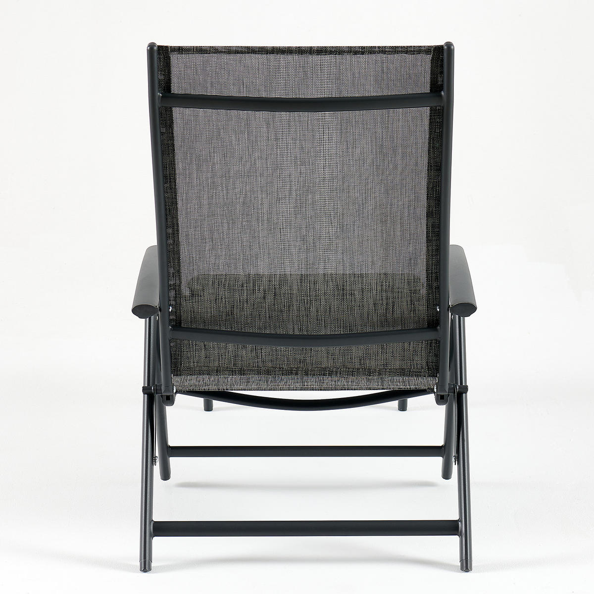 GARTENLIEGE - Aluminium / Textilene - Grau - Grau, Textil/Metall (61/94/180cm) - home24