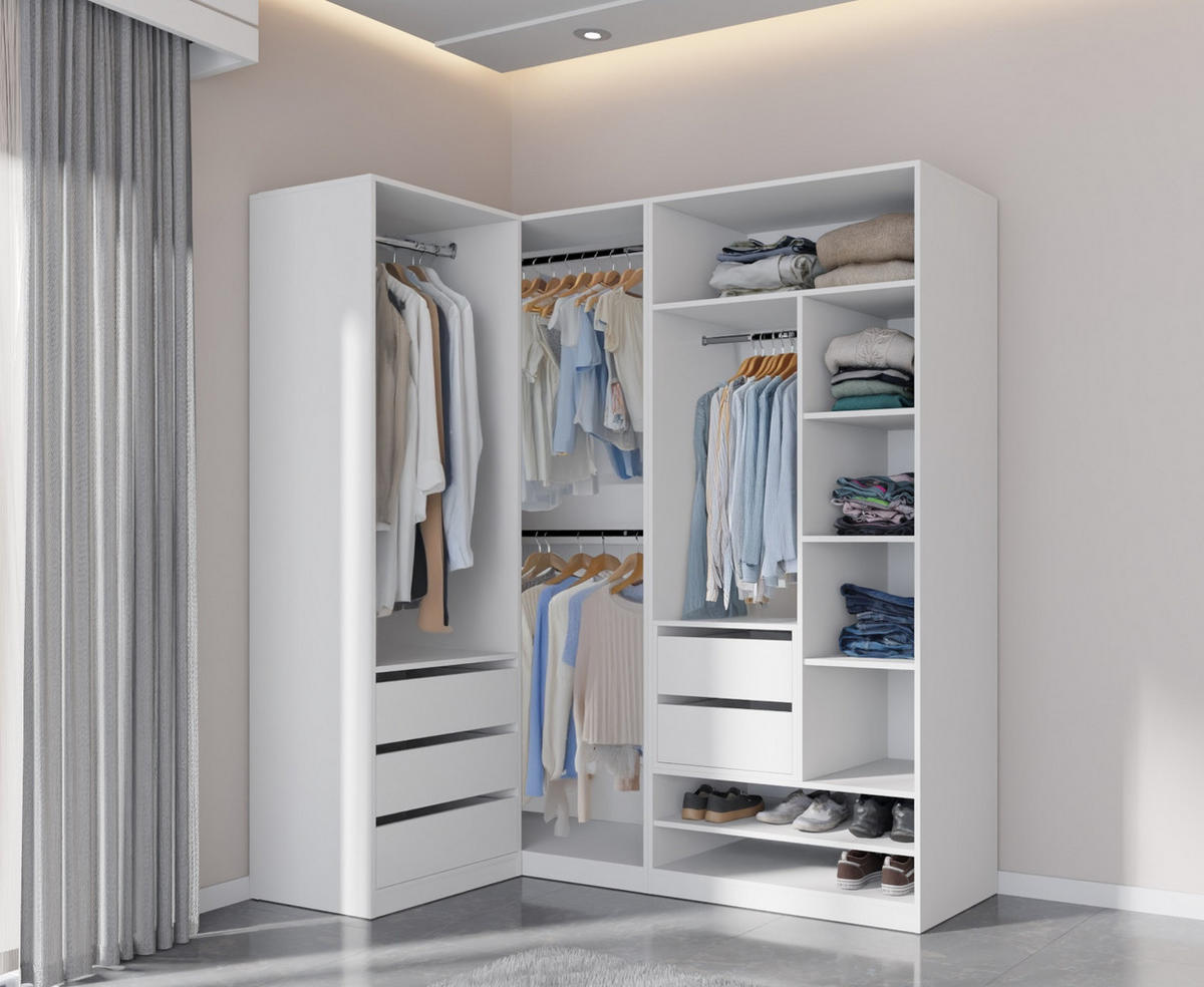 MEHRZWECKREGAL OFFEN TRES 04 Weiß 60/206/51 cm - Weiß, Holzwerkstoff (60/206/51cm) - Marmex Möbel