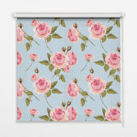 VNÚTORNÁ roleta - okenná roleta - roleta - 140x140 cm - Ruže - pink, plast (140/140/0.5cm) - TULUP