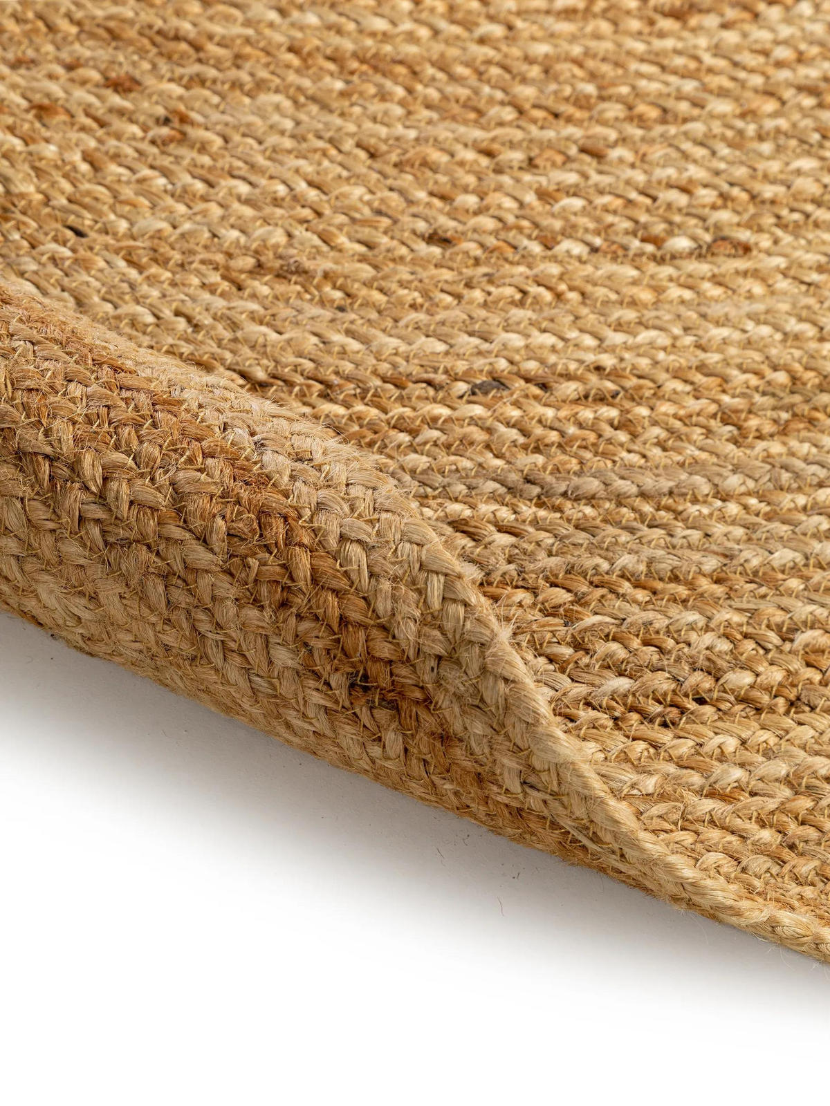 JUTOVÝ koberec Jutta Světle hnědá ø 120 cm - světle hnědá, textil/přírodní materiály (120/120cm) - benuta Pure