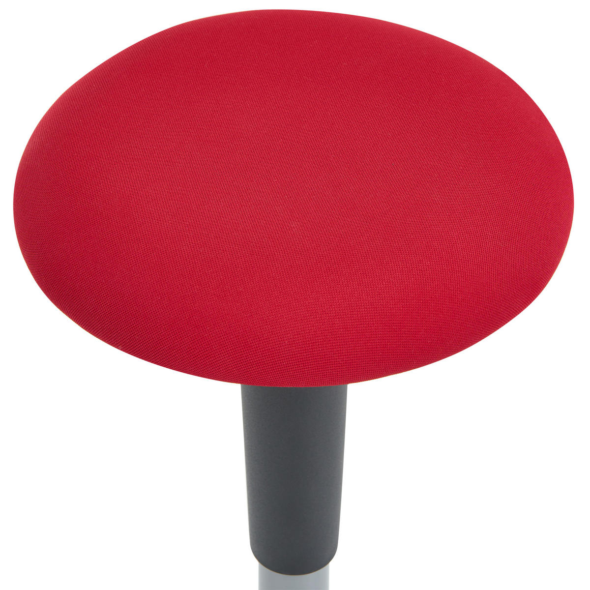 BALANČNÍ STOLIČKA Látka Červená Estell - černá/červená, plast (33/63/33cm) - Beliani