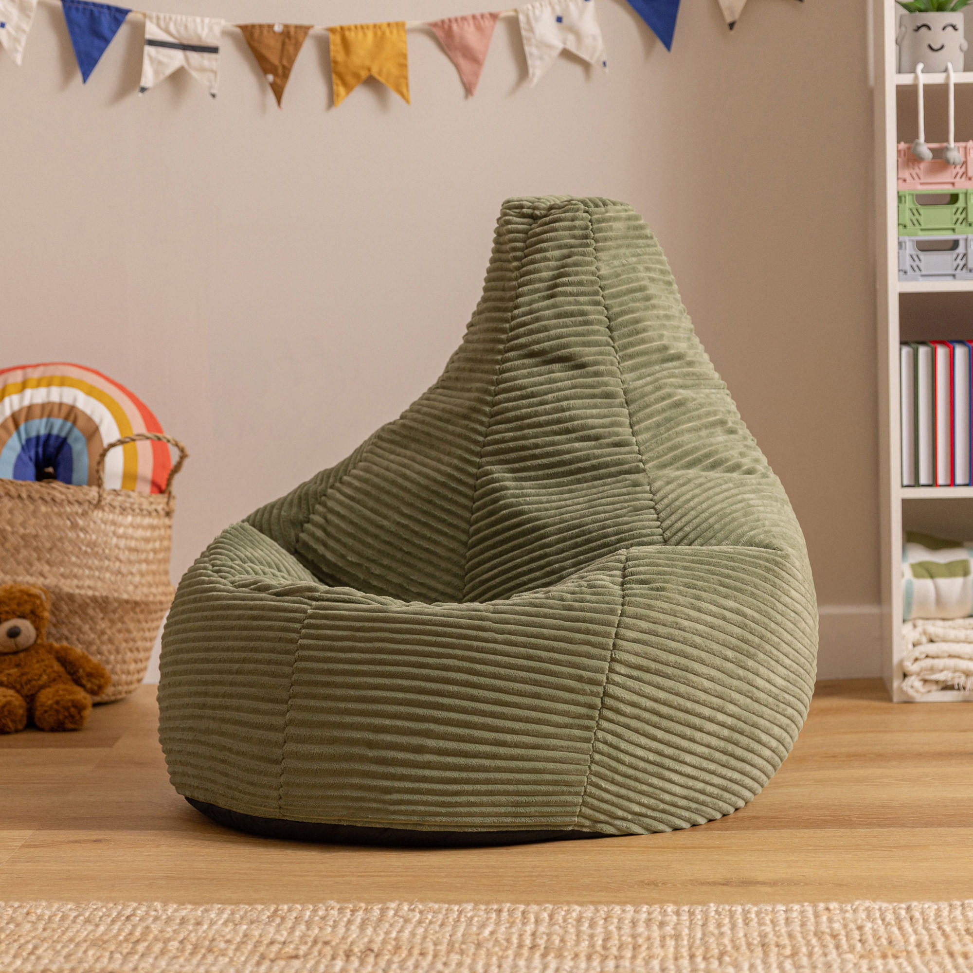 KINDERSITZSACK Sessel Dalton - Salbeigrün, Textil (69/59/65cm) - icon