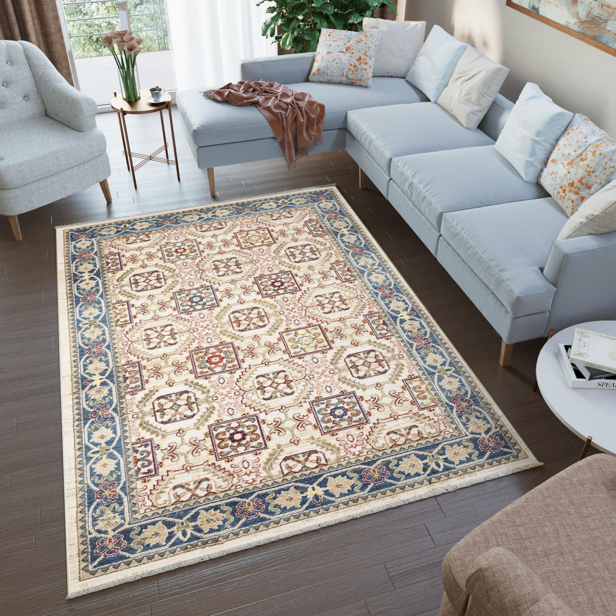 TEPPICH RIVIOLI Creme 200/305 cm - Creme, Textil (200/305cm) - Tapiso