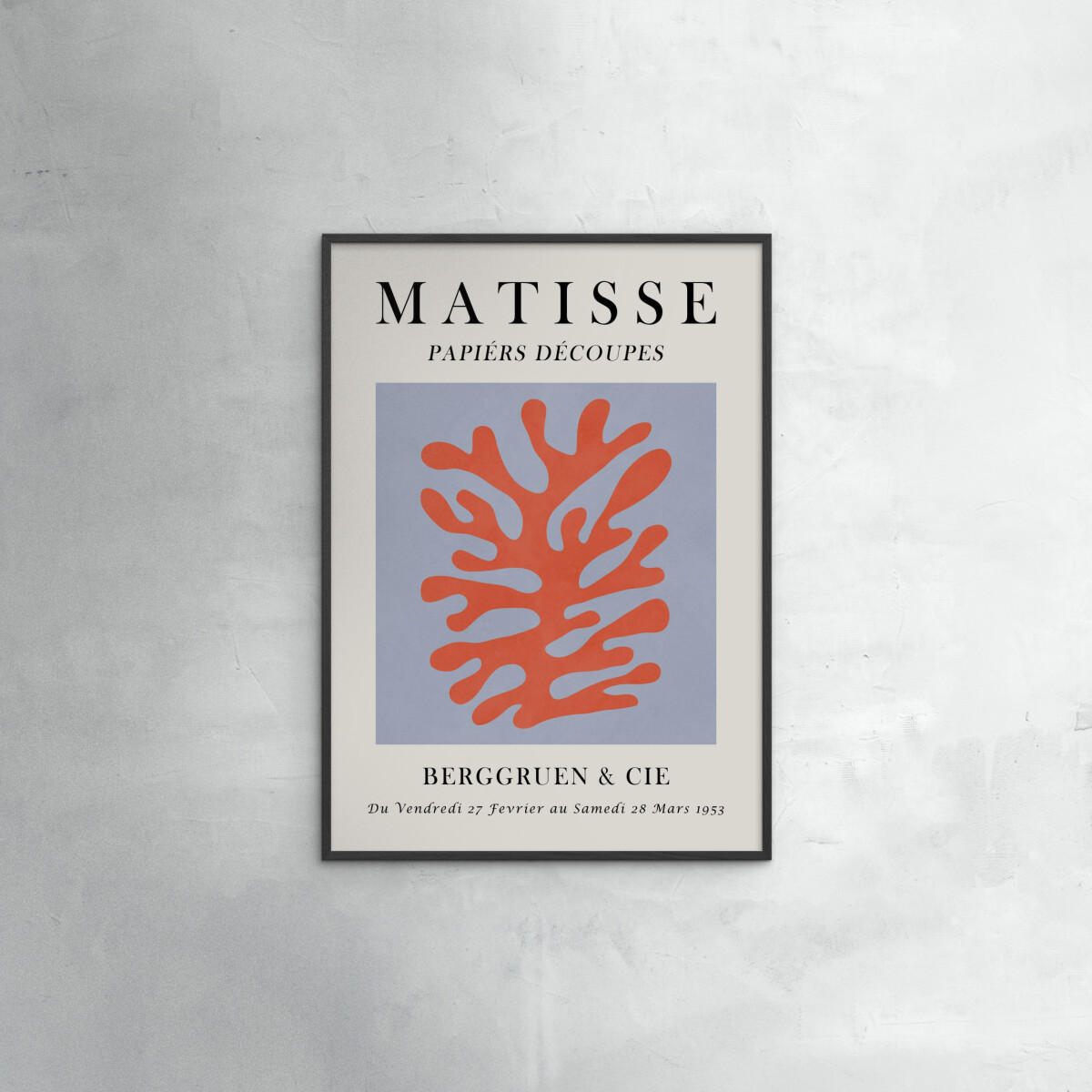 POSTER mit Rahmen Vitor Costa - Matisse floral Poster 8 - Multicolor/Schwarz, Holz/Papier (30/40cm) - Poster&Frame