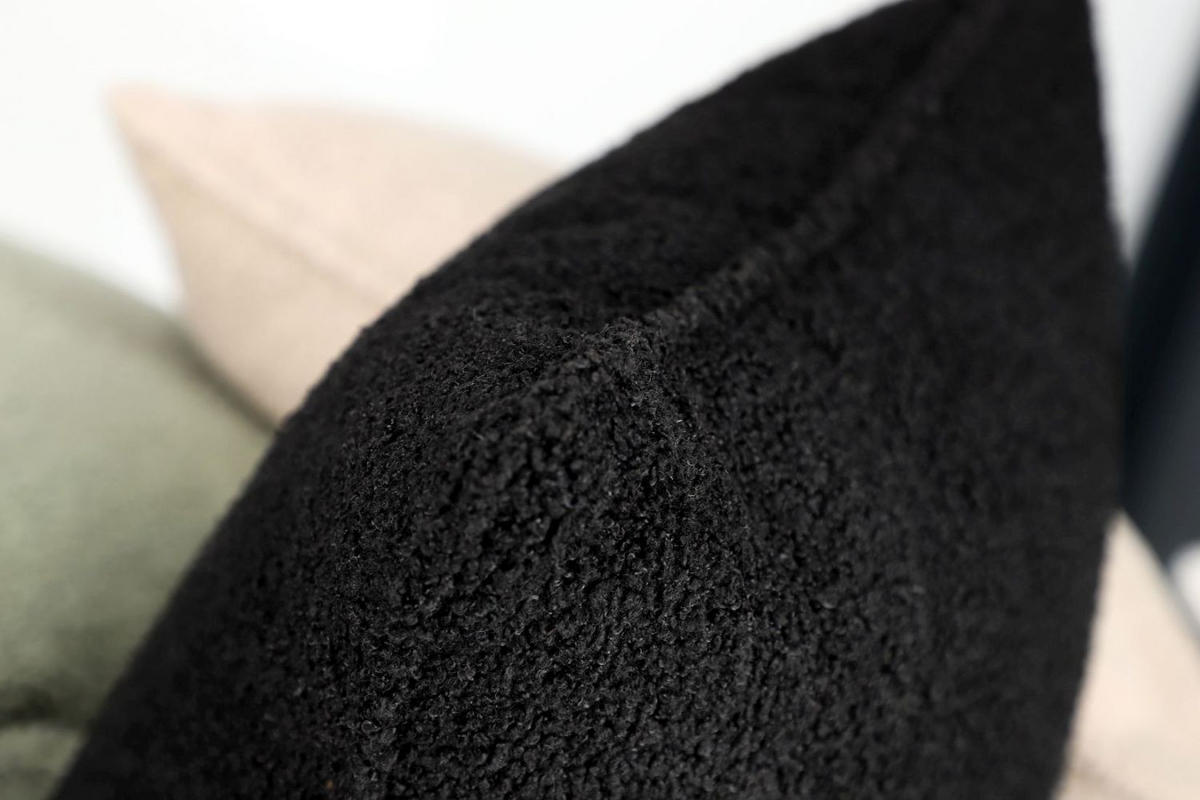 KISSENHÜLLE Cute black 45x45cm - Schwarz, Textil (45/45cm) - Esprit