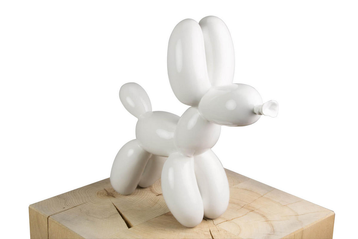 SKULPTUR Weiß 28/26 cm - Weiß, Stein (0.95/26/10cm) - KUNSTLOFT