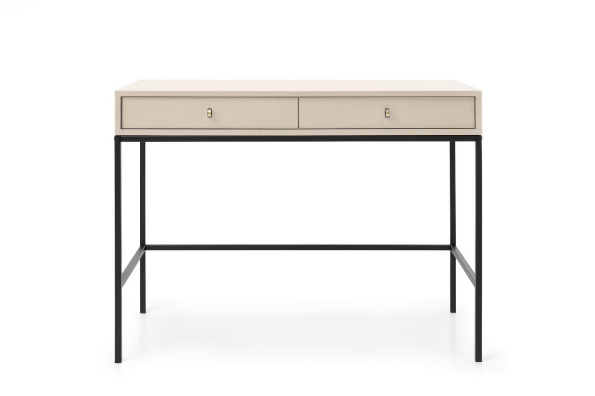 KONSOLETISCH - Konsole Melody Beige + Schwarz - Beige/Schwarz, Holzwerkstoff (50/104/78cm) - Möblo