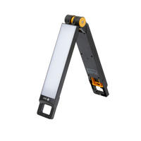 AKKU-ARBEITSLEUCHTE - klappbar mit Standfuß, Haken und Magneten für mobile Ausleuchtung, 2er-Set - Schwarz, Kunststoff (6/7/68cm) - Northpoint