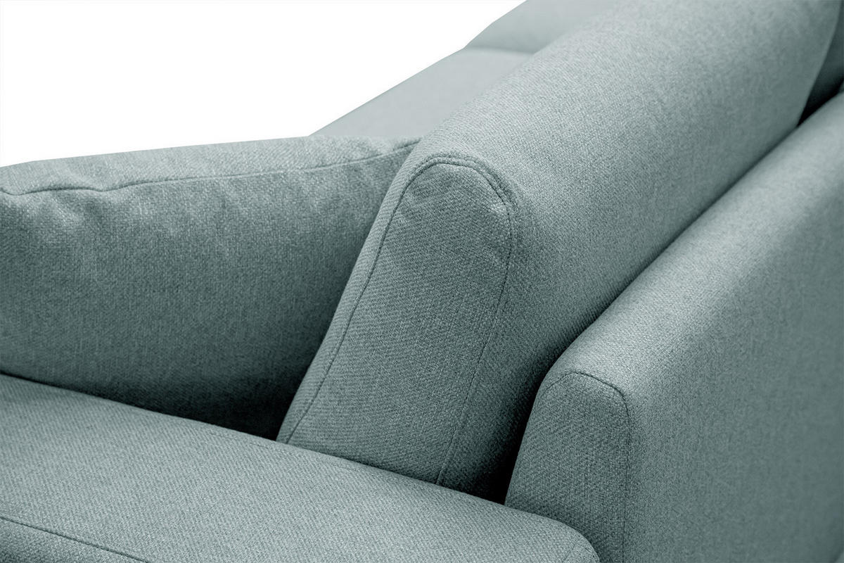 SOFA MEDIOLANE 2,5-Sitzer, mint - Mintgrün, Holzwerkstoff/Textil (203/87/96cm) - Courtois Laville