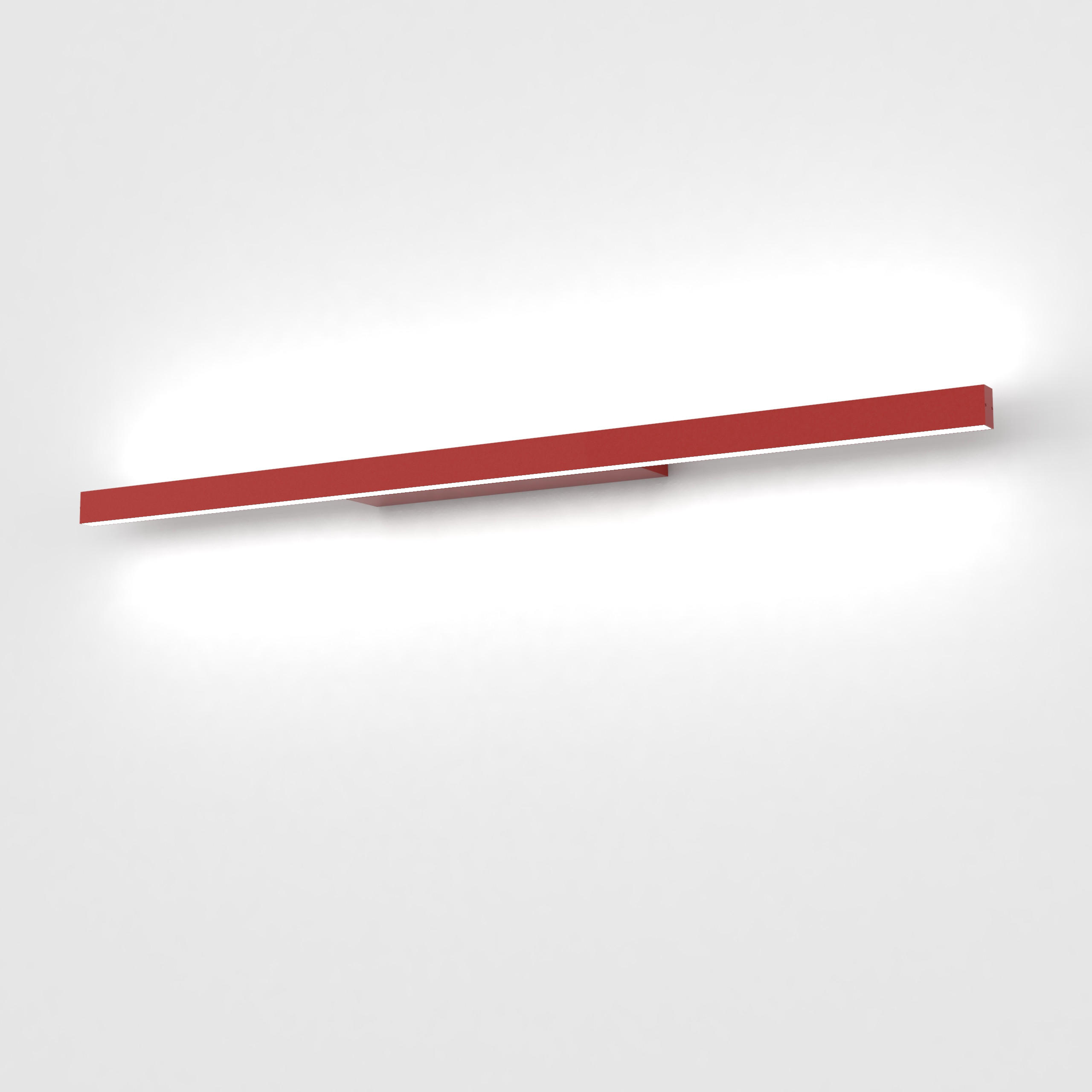 LED-WANDLEUCHTE - Rot, Metall (90/3.1/7cm) - Lumicom