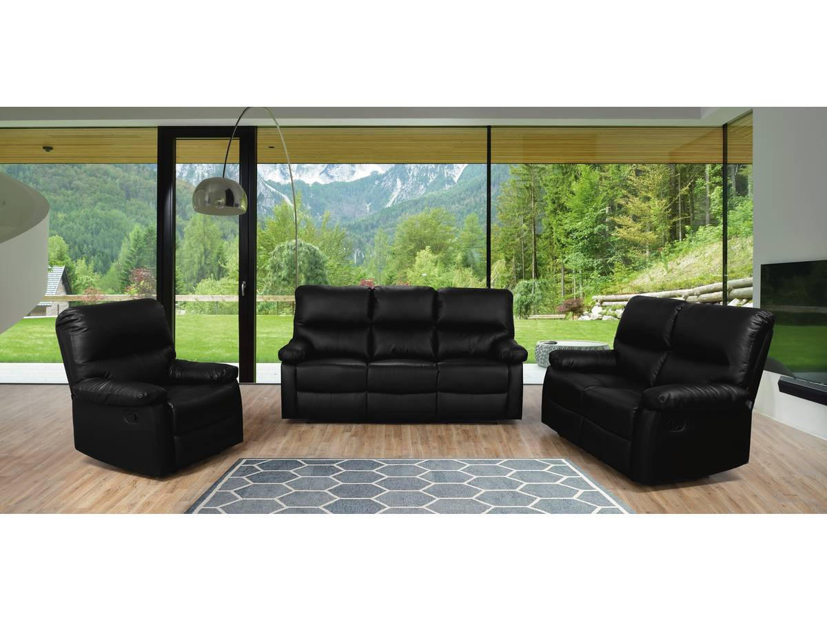 RELAXSOFA Lincoln Schwarz - Schwarz, Kunststoff (197/103/89cm) - Habitat Garten
