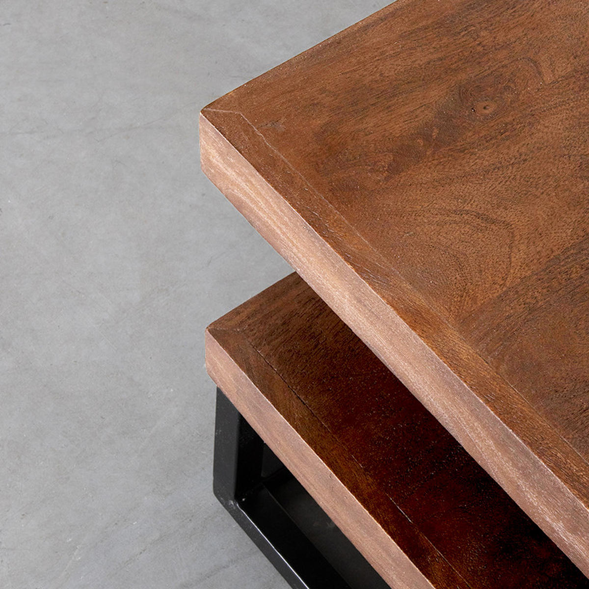 COUCHTISCH Cube - Brown - 80/80/40 cm - Braun, Holz (80/80/40cm) - LABEL51