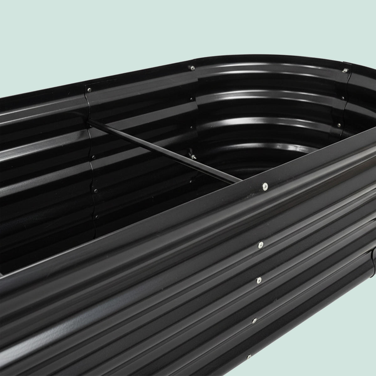 HOCHBEET - Anthrazit, Metall (60/240/45cm) - Relaxdays