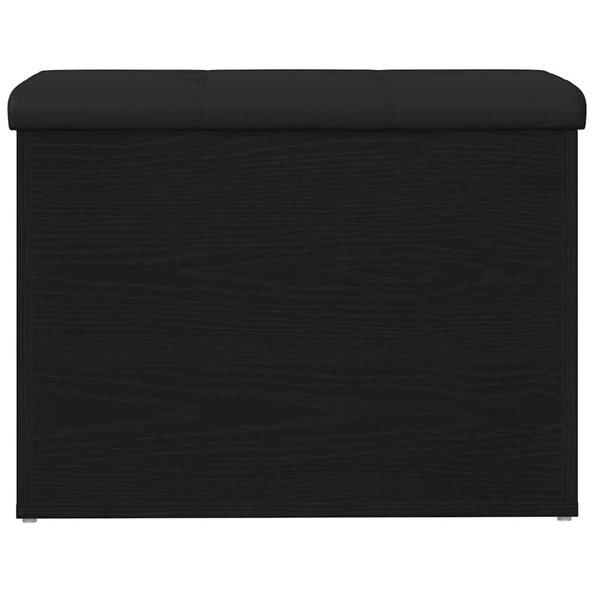 SITZBANK Jona mit Stauraum Schwarz Eichen-Optik 62x42x45 cm - Schwarz, Holz (62/45/42cm) - DELUKE