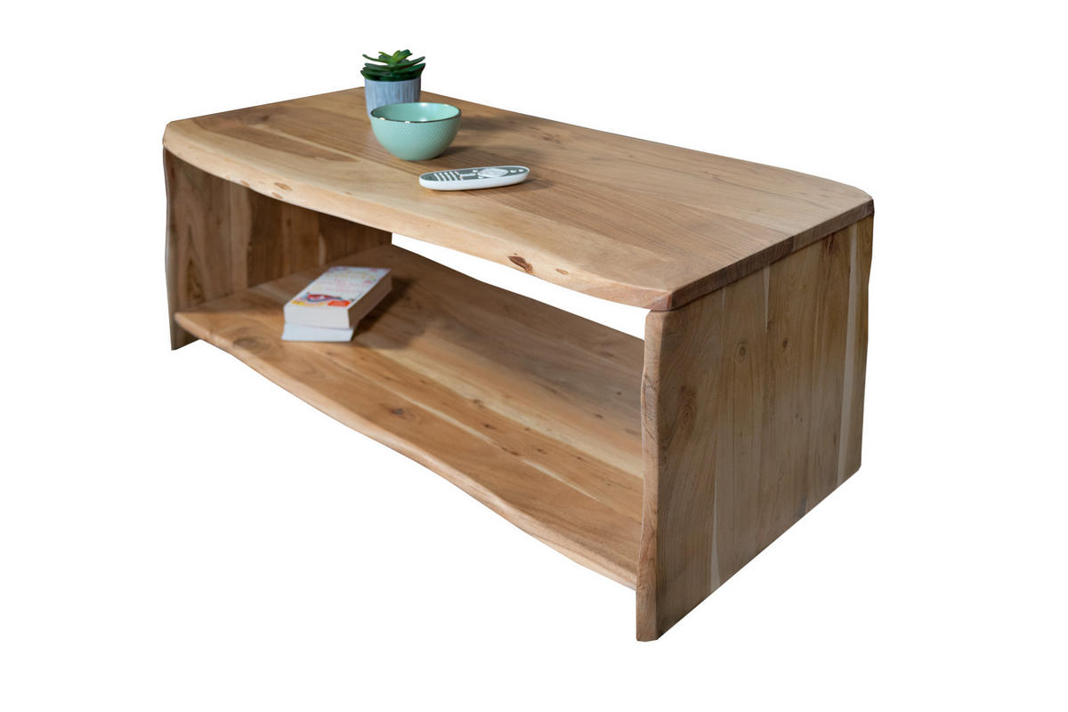 COUCHTISCH ADA - Beige/Naturfarben, Akazienholz/Holz (55/115/45cm) - SAM