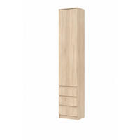 KLEIDERSCHRANK Sonoma Eiche 50/203/43 - Sonoma Eiche, Holzwerkstoff (50/203/43cm) - RAUMHIRSCH FURNITURE