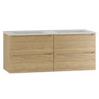 DVOJUMYVADLO 120cm Viggo Dřevo - hnědá, kompozitní dřevo (120/50/45.8cm) - Petits-meubles