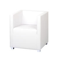 COCKTAILSESSEL - Weiß, Kunststoff/Textil (63/71/64cm) - home24