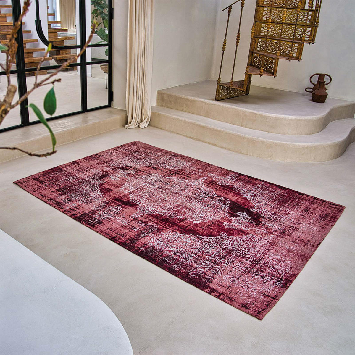 TEPPICH Margaux Fading World 140/200 cm - Rot, Textil (140/200cm) - Louis De Poortere