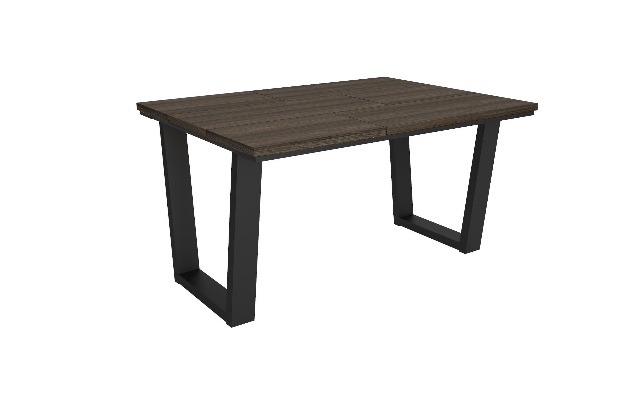 Skraut Home Esstisch, Dunkelbraun 90x74x140 cm