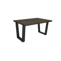 ESSZIMMERTISCH, Dunkler Eiche, 140/90/74 cm - Dunkelbraun/Schwarz, Holzwerkstoff (140/90/74cm) - Skraut Home